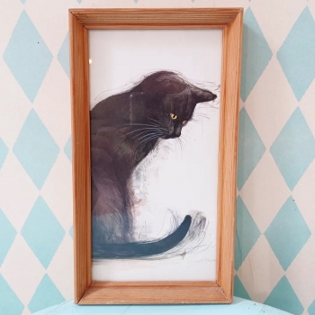 Bild - schwarze Katze (ausverkauft!)