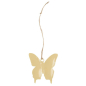 Preview: Anhänger - Vogel / Schmetterling gelb (Metall)