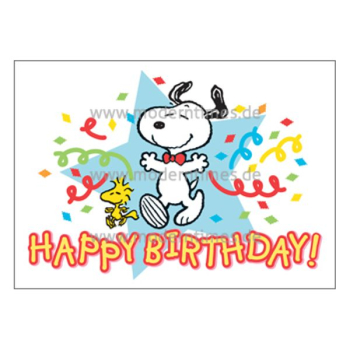 Postkarte - Snoopy (Happy Birthday)