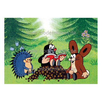 Postkarte - Der kleine Maulwurf (liest vor)