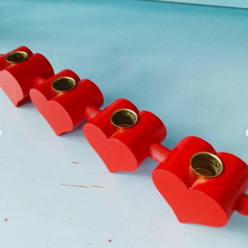 Preview: alter schwedischer Adventskerzenhalter - Herzen (ausverkauft!)