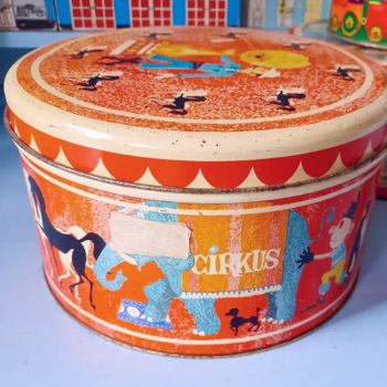 Preview: alte dänische Blechdose - Zirkus (ausverkauft!)