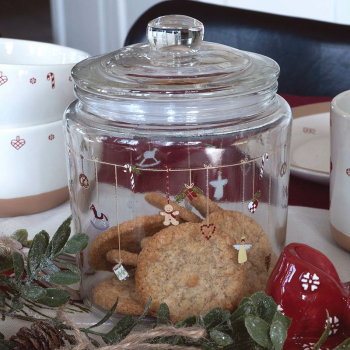 Preview: Vorratsglas - dänische Weihnachtsgirlande