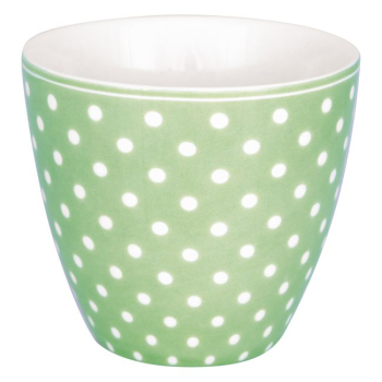 Becher (Latte Cup) - Dotty pale green