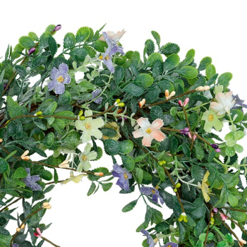 Preview: Kranz - Karolina white (Kunststoff)