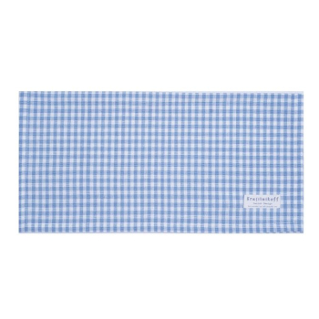 Stoff-Serviette - Karo hellblau