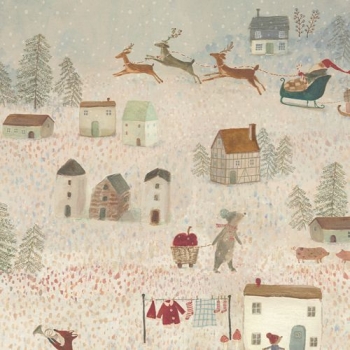 Preview: Geschenkpapier - Santa is coming (10 Meter)