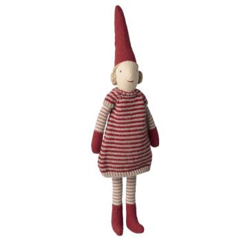 Stoff-Wichtel (Climbing / Kletter) - Mädchen mit Streifen-Kleid