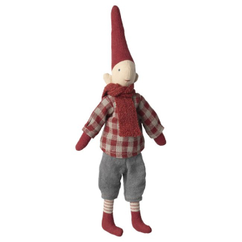 Stoff-Wichtel (Climbing / Kletter) - Junge mit Hemd und Schal