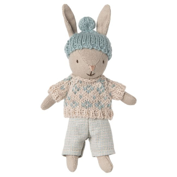 Stoff-Hase (Micro) - Winterkaninchen