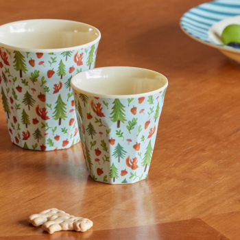 Preview: Melamin-Becher - Happy Forest blue