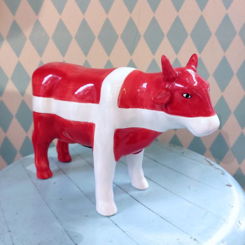alte Spardose - dänische Kuh