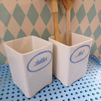 Preview: alter dänischer Vorratsbehälter - Mehl oder Zucker (ausverkauft!)