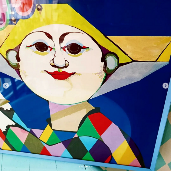 altes dänisches Bild - Tivoli (Pierrot)