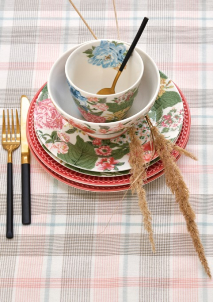 Stoff-Serviette - Kitty white