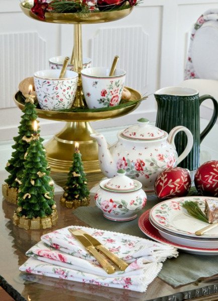 Stoff-Serviette - Leonora white