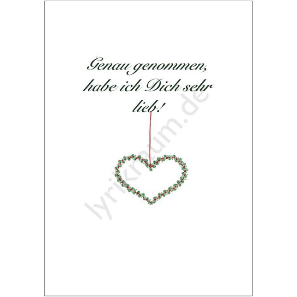 Postkarte - Habe Dich lieb!