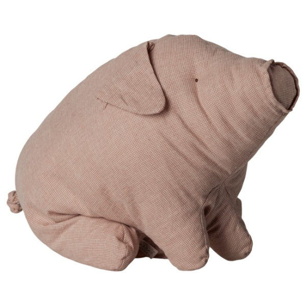 Stoff-Schwein - Polly Pork kariert (large)