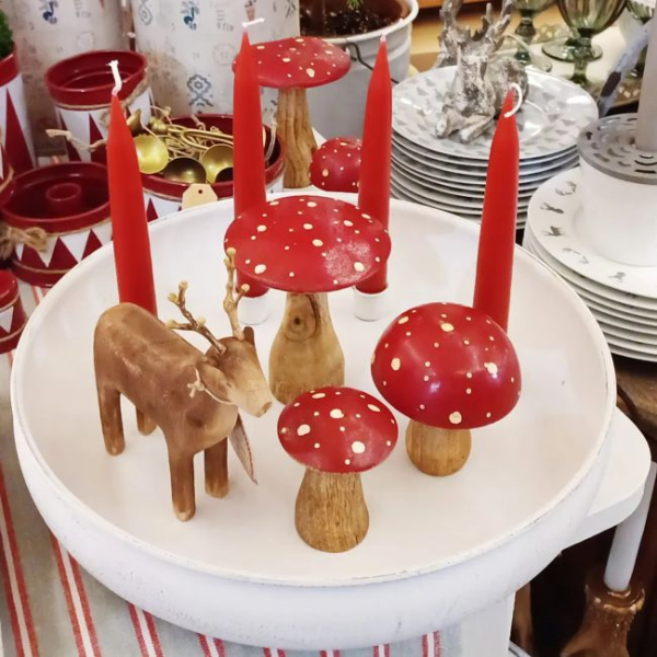 Fliegenpilz Amanita rot - Holz (medium)