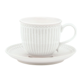 Tasse mit Untertasse - Alice white