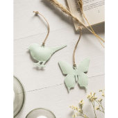 Anhänger - Vogel / Schmetterling mint (Metall)