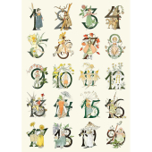 Poster - Blomster-Zahlen
